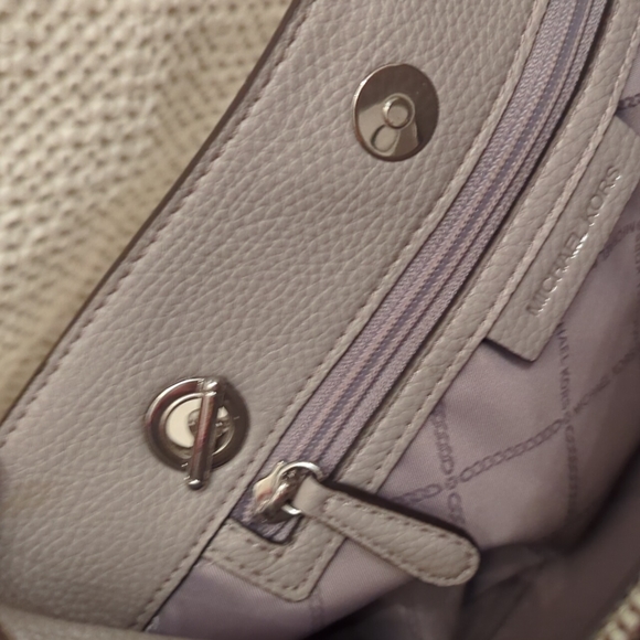 Michael Kors Gray Pebbled Leather Bag - Picture 11 of 15